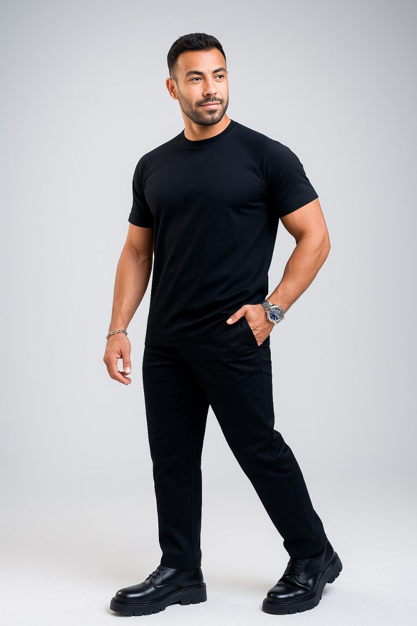 Premium cotton Reglan basic T-shirt