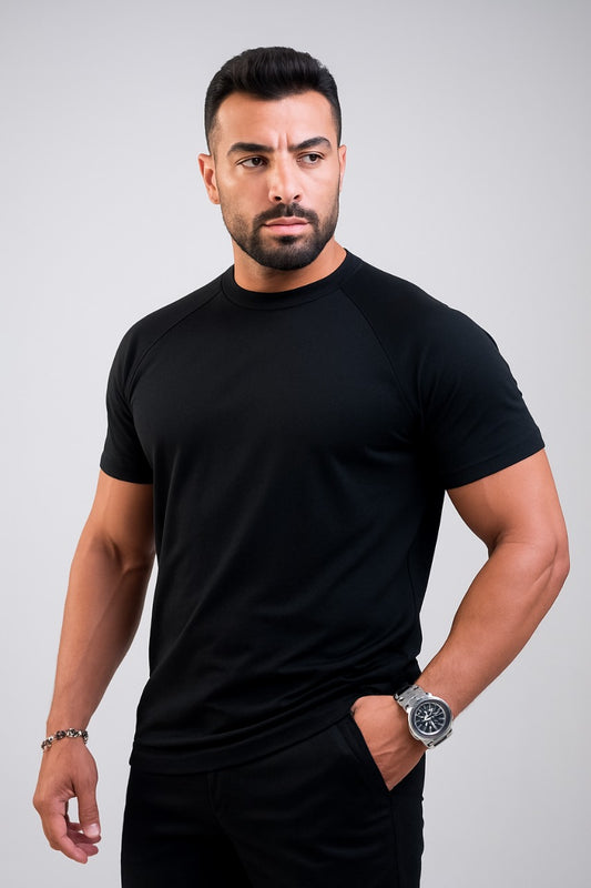 Premium cotton Reglan basic T-shirt