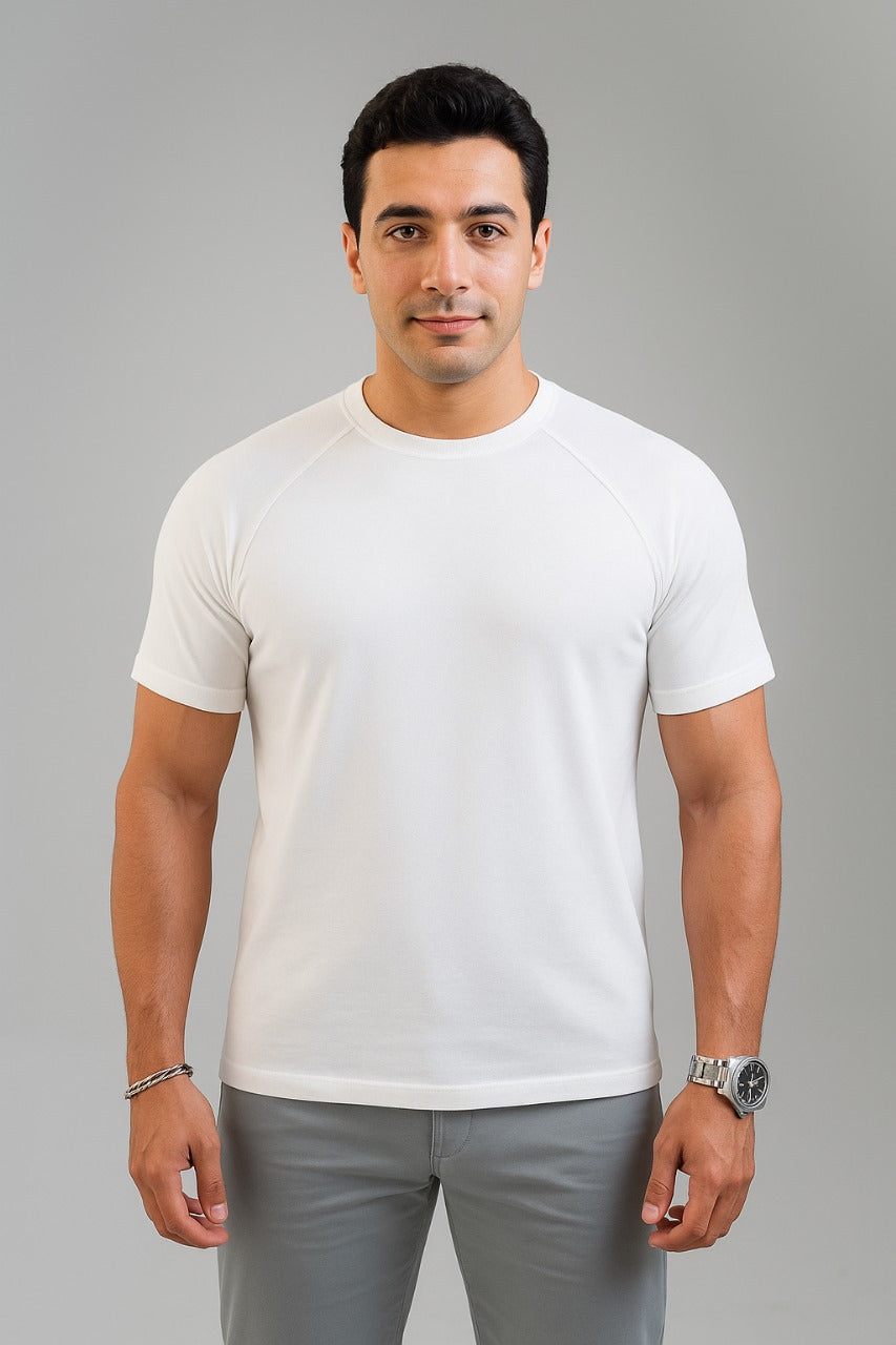 Premium cotton Reglan basic T-shirt